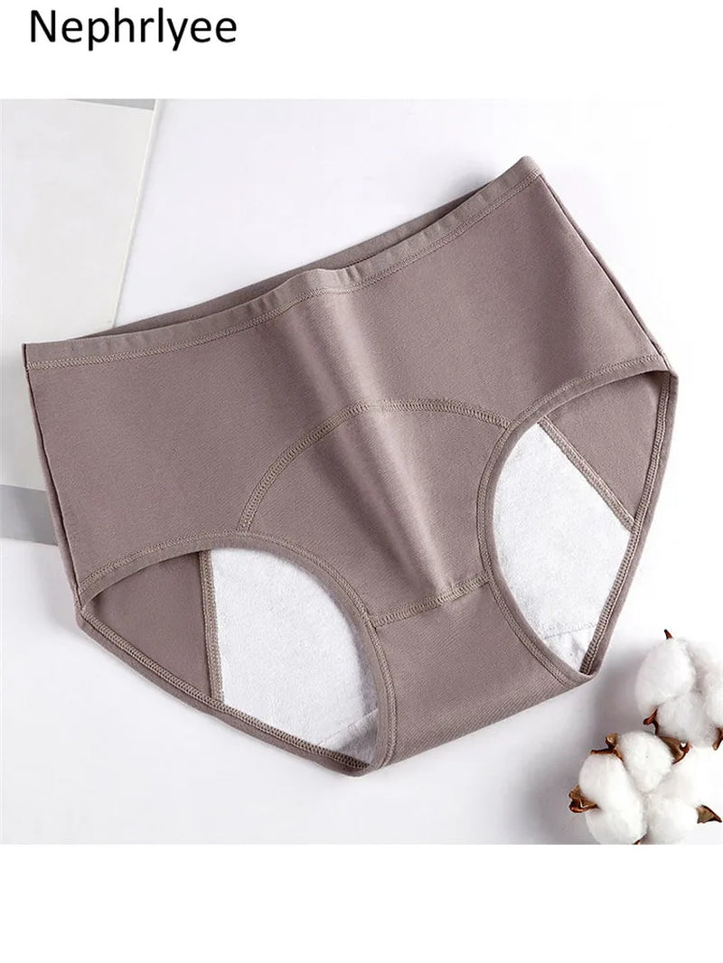 Female Physiological Pants Leak Proof Menstrual Women Underwear Period Panties Cotton Health Seamless Briefs in the Waist Warm