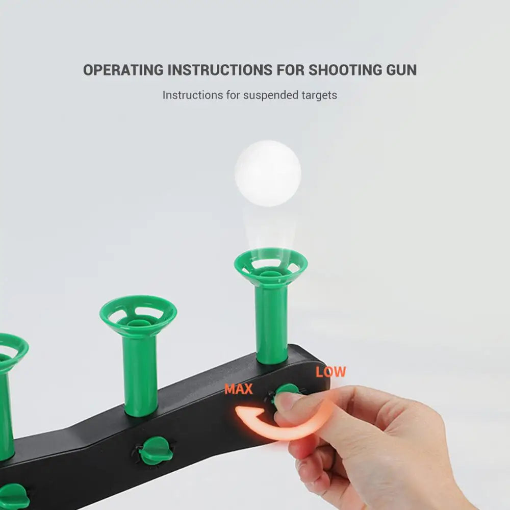 Electric Suspension Practice Target Toys Gun Shooting Floating Ball Indoor Interaction Children Educational Fun Game Kids Toys