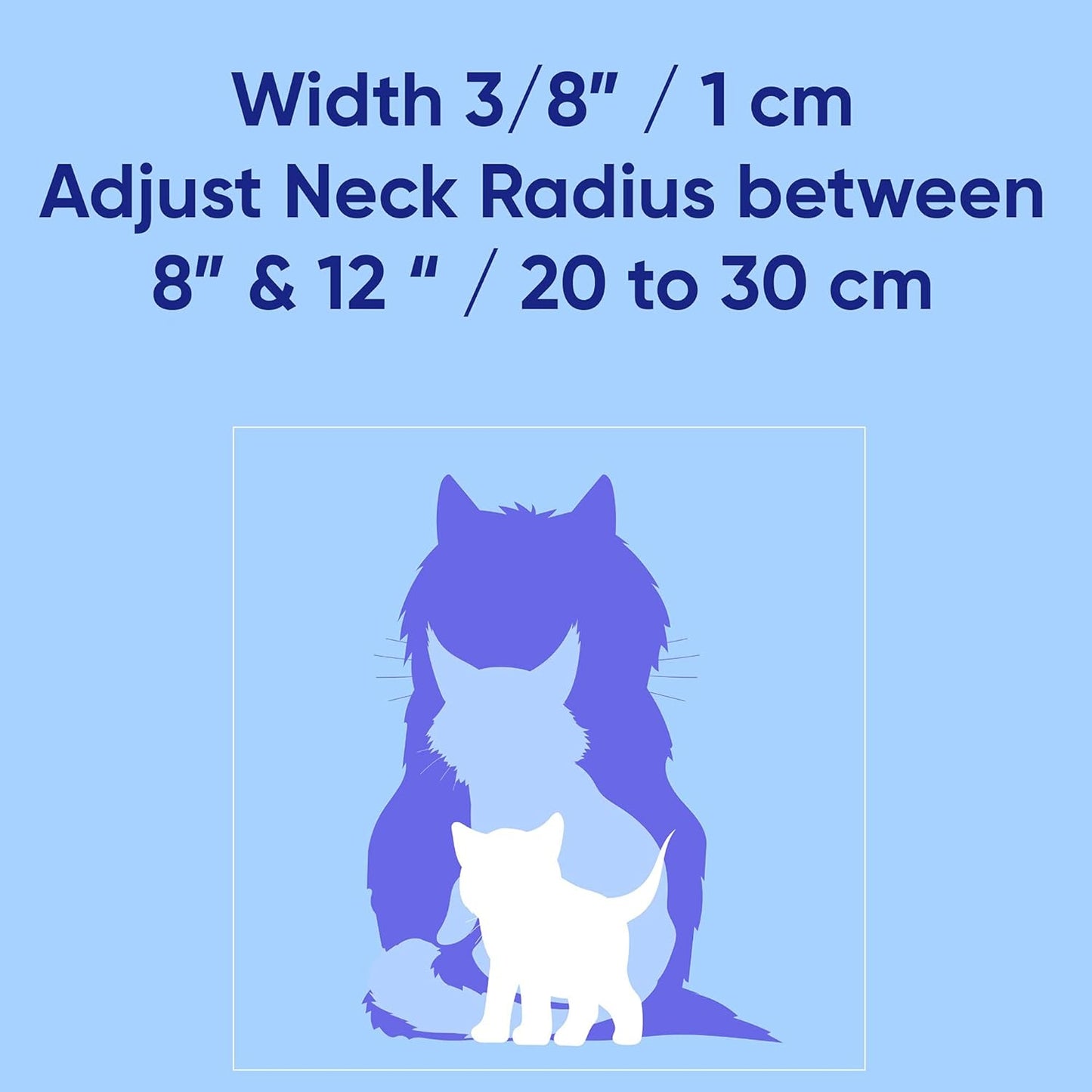 Glow in the Dark Cat Collar Kitten Collar with Safety Buckle and Removable Bell - Teal