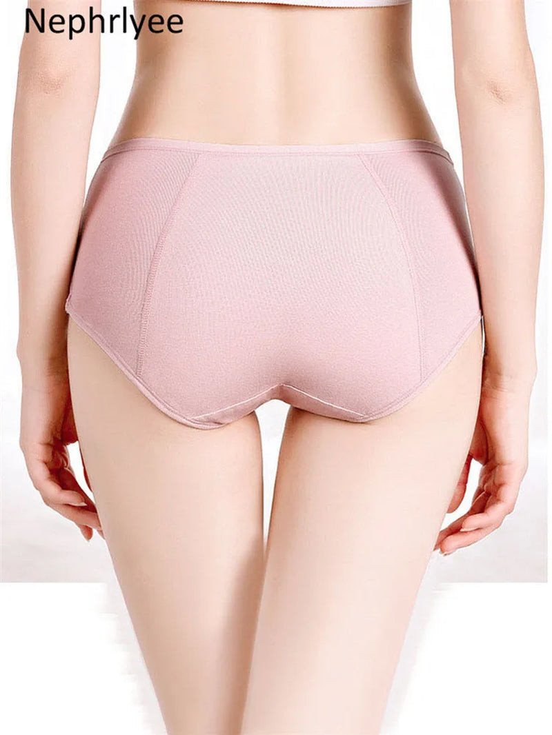 Female Physiological Pants Leak Proof Menstrual Women Underwear Period Panties Cotton Health Seamless Briefs in the Waist Warm