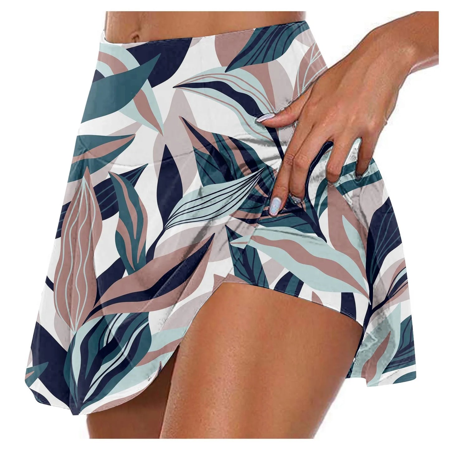 Women'S Athletic Stretchy Pleated Tennis Skirts Run Yoga Inner Shorts Elastic Sports Golf Skorts Skirts for Woman Faldas Mujeres