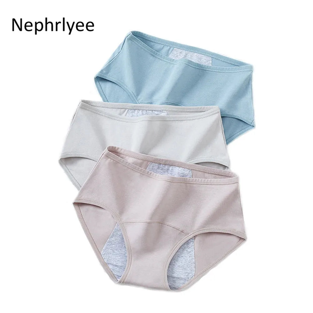 Female Physiological Pants Leak Proof Menstrual Women Underwear Period Panties Cotton Health Seamless Briefs in the Waist Warm