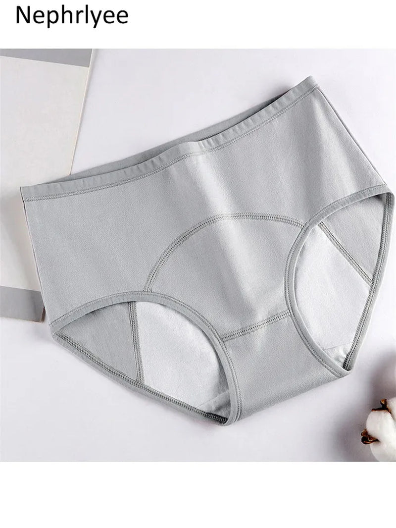 Female Physiological Pants Leak Proof Menstrual Women Underwear Period Panties Cotton Health Seamless Briefs in the Waist Warm