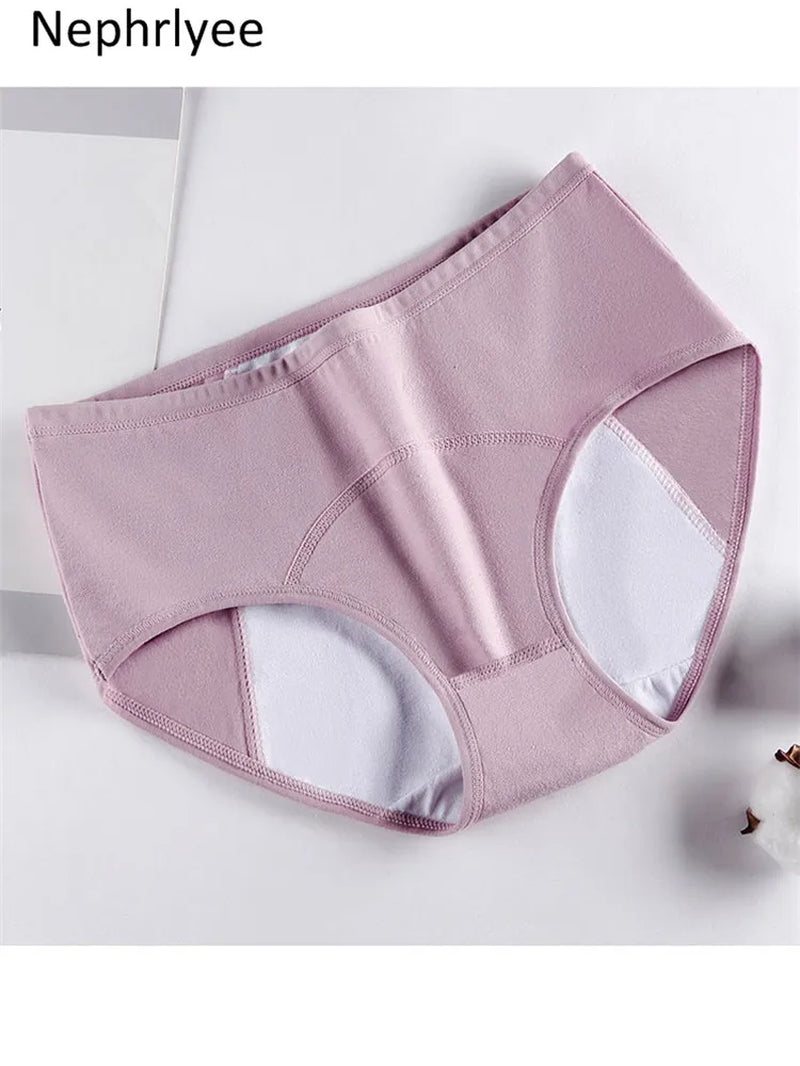 Female Physiological Pants Leak Proof Menstrual Women Underwear Period Panties Cotton Health Seamless Briefs in the Waist Warm