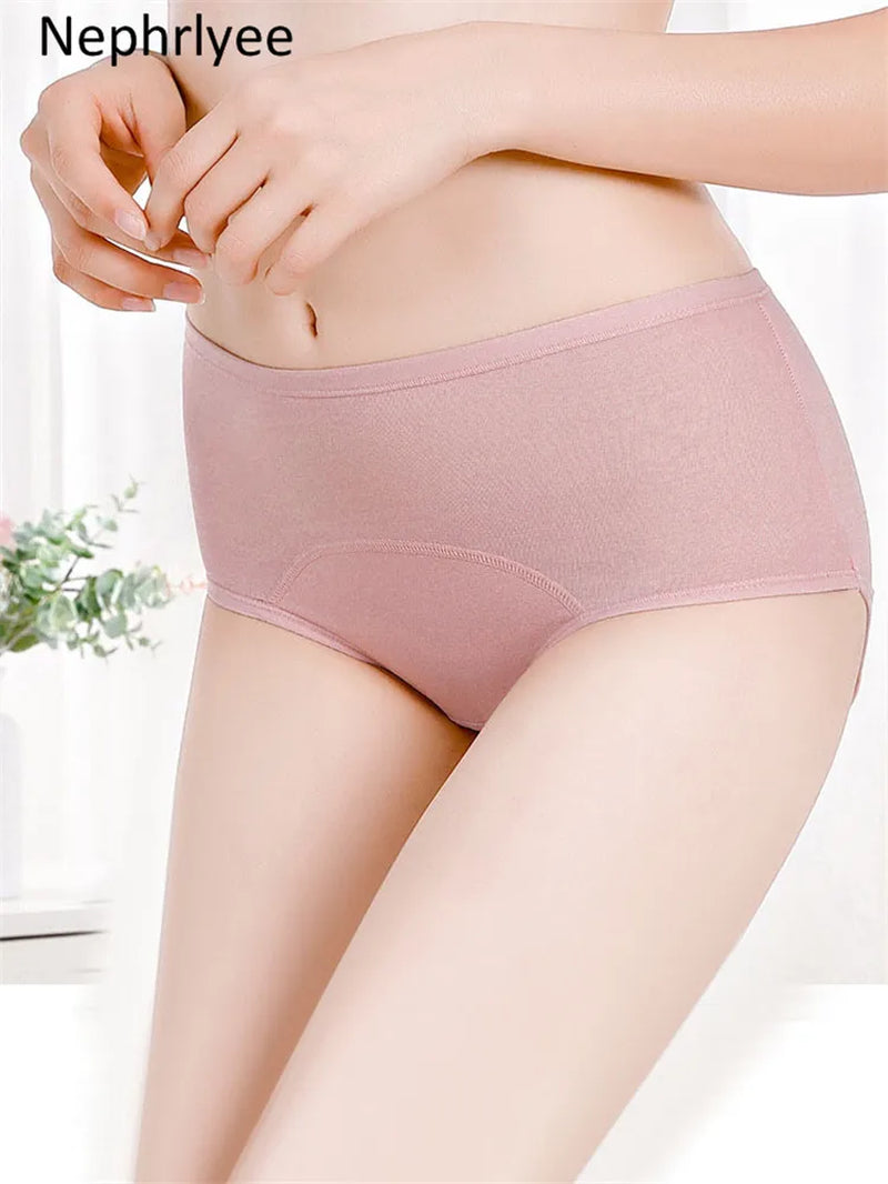 Female Physiological Pants Leak Proof Menstrual Women Underwear Period Panties Cotton Health Seamless Briefs in the Waist Warm