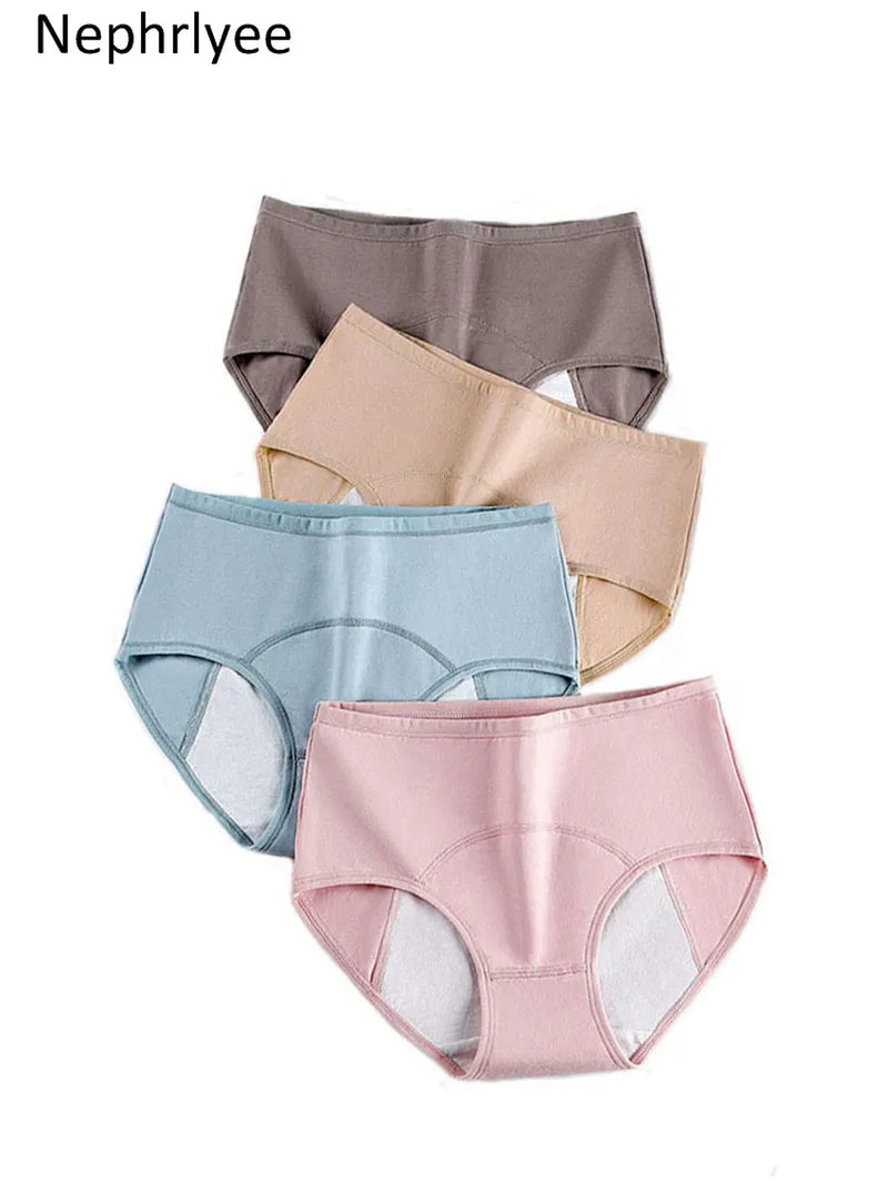 Female Physiological Pants Leak Proof Menstrual Women Underwear Period Panties Cotton Health Seamless Briefs in the Waist Warm