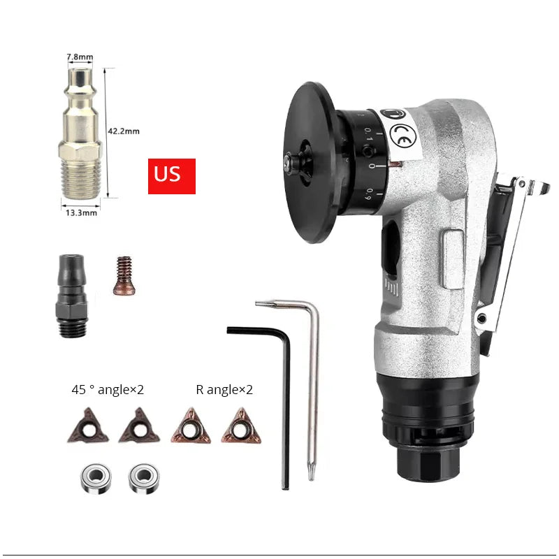 Mini Chamfering Machine Pneumatic Beveling Machine for Inner Hole Deburring Linear Spare Carbide Turning Inserts and Bearings